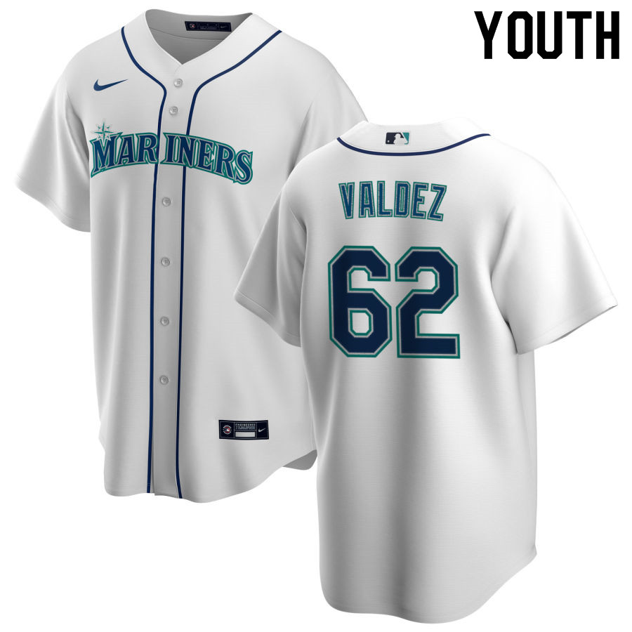 Nike Youth #62 Phillips Valdez Seattle Mariners Baseball Jerseys Sale-White